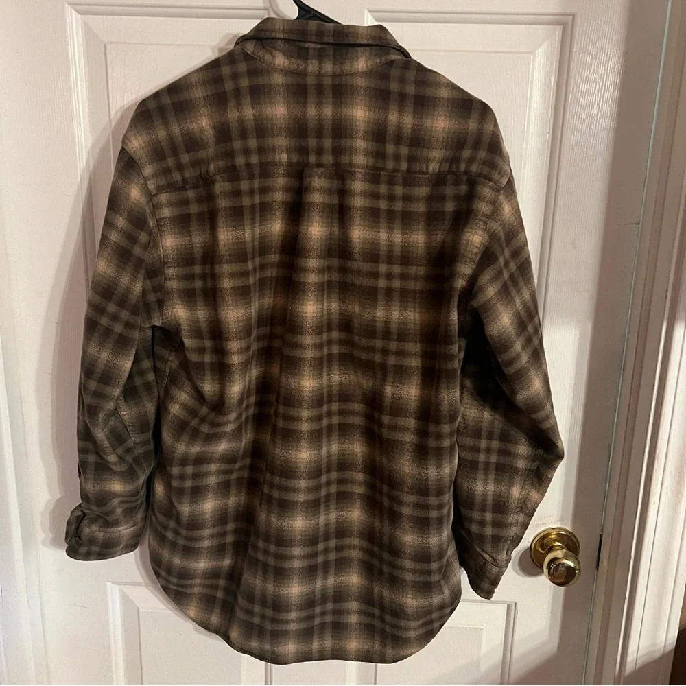 Banana Republic Cabinwear Flannel Plaid Button Down Shirt Men's Size Small